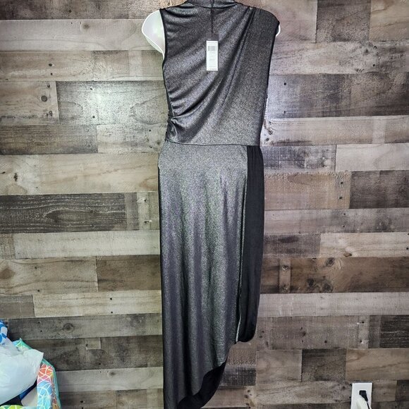 New BCBG Maxazria Liquid turtleneck asymmetric dress - Picture 7 of 10